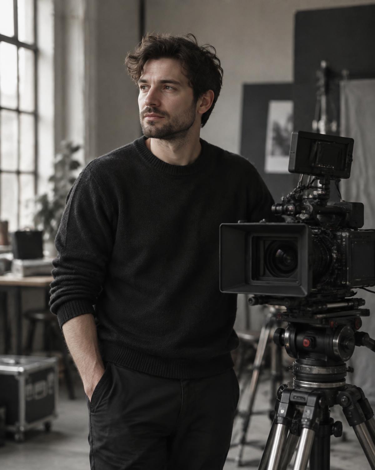 Portrait-Platzhalter von Dennis am Filmset